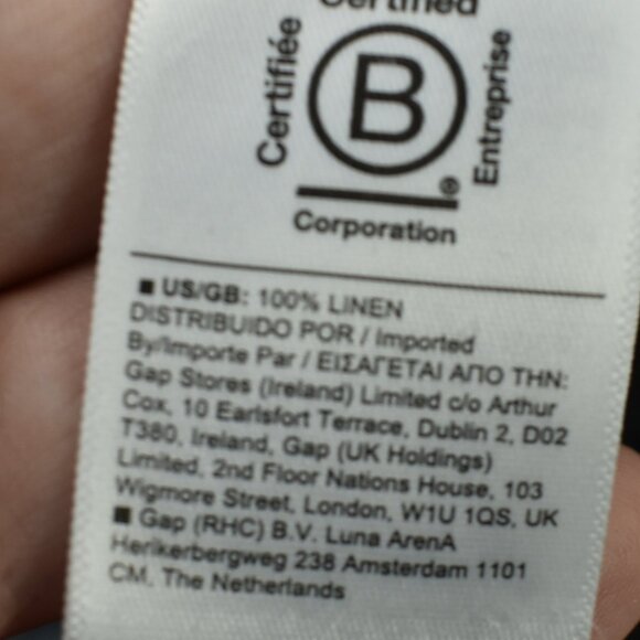 Athleta Women's Pants Cabo Linen Jogger Black Drawstring Cuffs Pockets - Picture 9 of 10